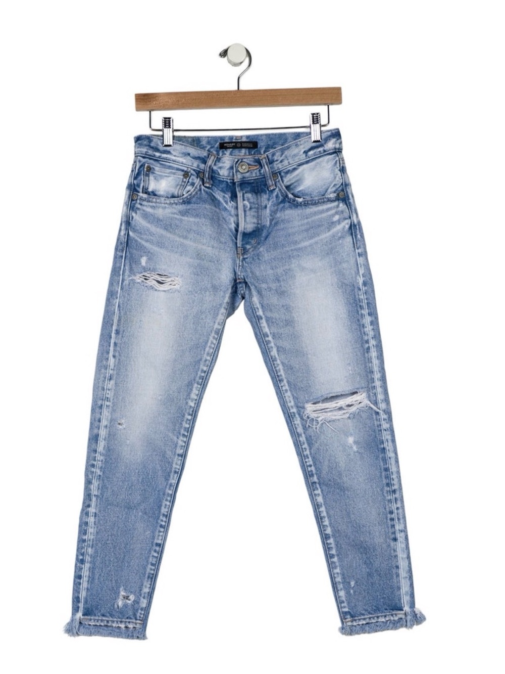 Moussy skinny leg cropped jeans